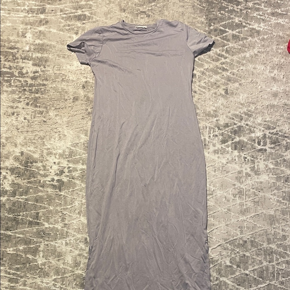 Casual Gray Maxi Dress